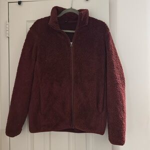 Red Zip Up Uniqlo